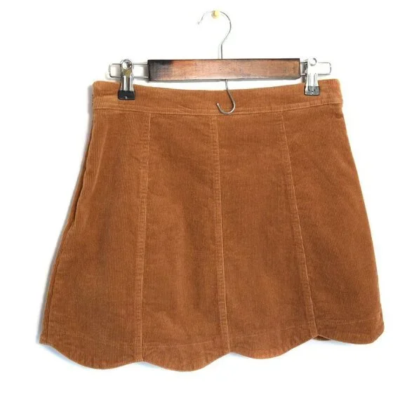 Altar’d State Sophia Brown Corduroy Skirt Size Small - Picture 6 of 6